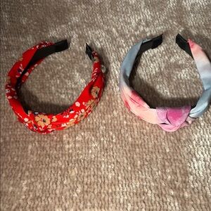 Floral and Tie-Dye Headband Set